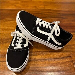 Black and White Vans Old Skool Sneakers